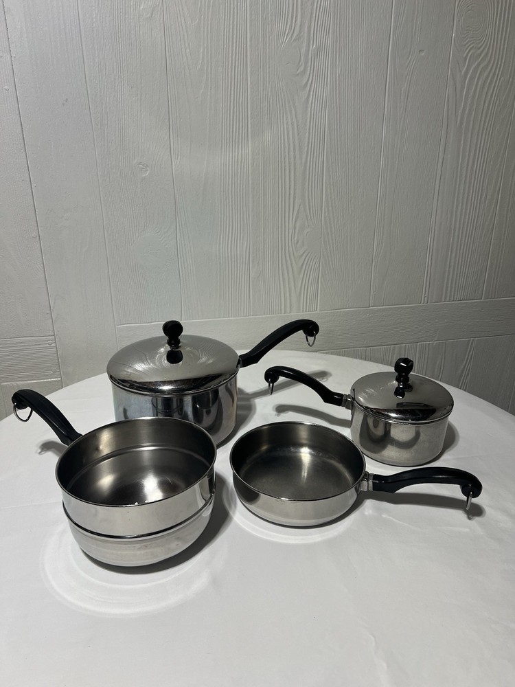 4 Pieces, Farberware Pans, Stainless Steel Cookware