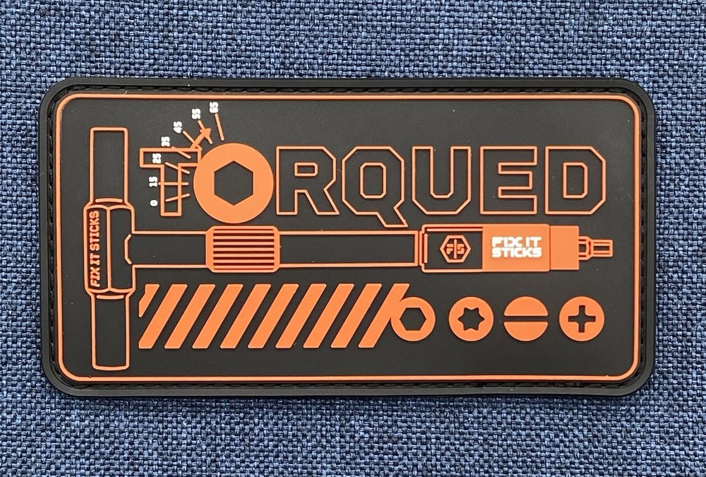 SHOT 💥 Show 2026 Fix It Sticks “Torqued” PVC Morale Patch, Hook & Loop, NEW!