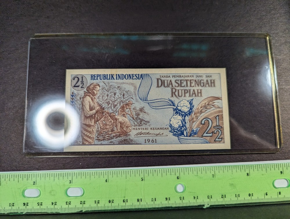Indonesia 2 1/2 Rupiah 1961 UNC