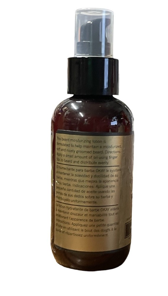 OKAY-FOR MEN BEARD MOISTURIZING LOTION Help Keep Beard Soft Natural
