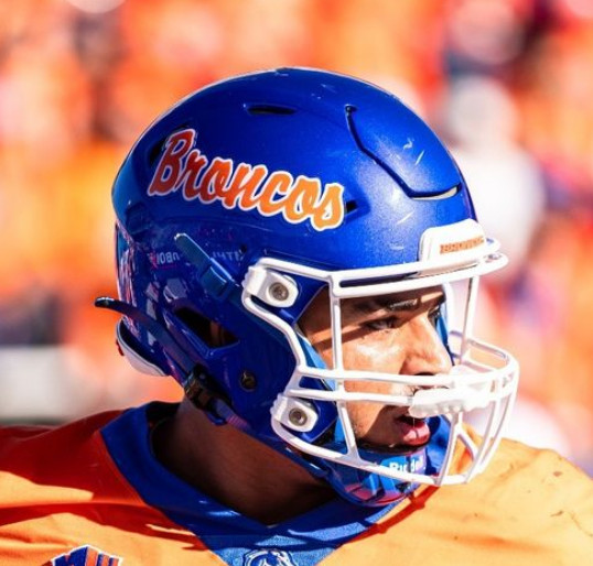 Boise State Football Helmet Decals - Script