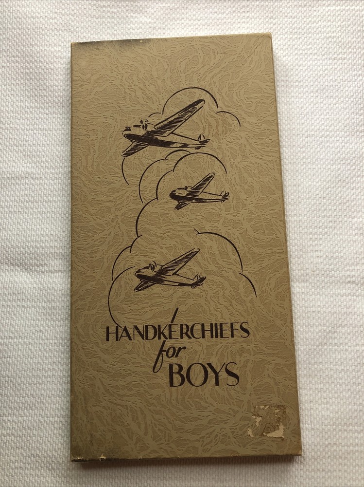 VINTAGE HANDKERCHIEFS FOR BOYS EMPTY BOX