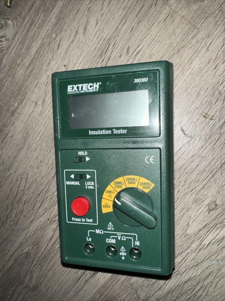 Exetech 380360 Insulation Tester, Megohmmeter