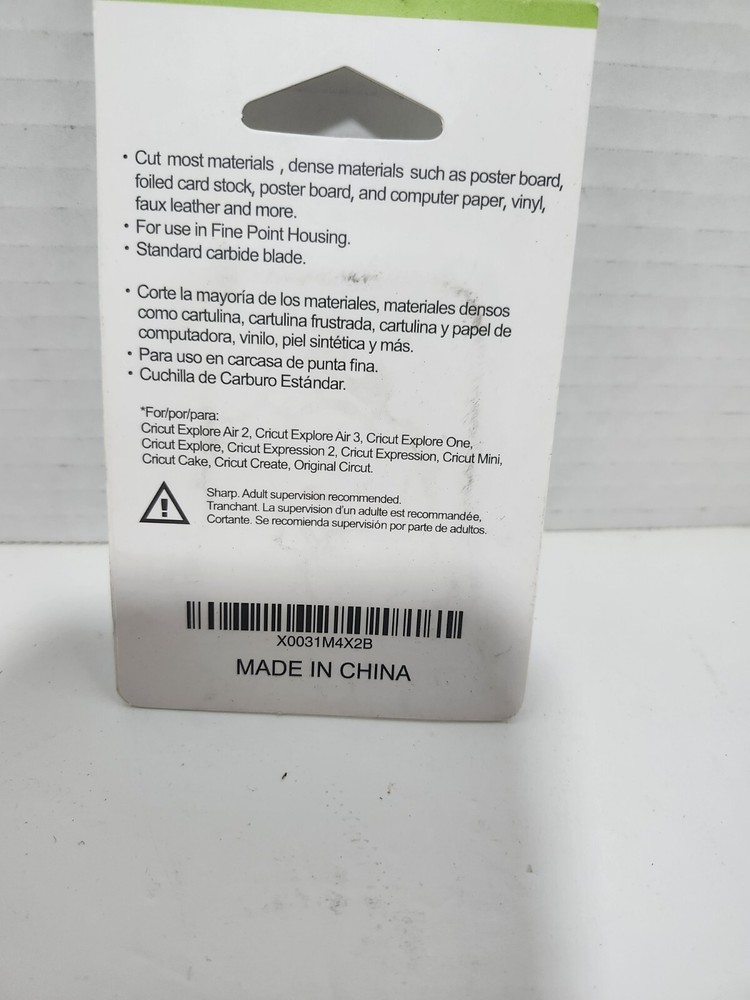 Fine Point Blade 1.1 MM New 2 Pack Cricut Explore
