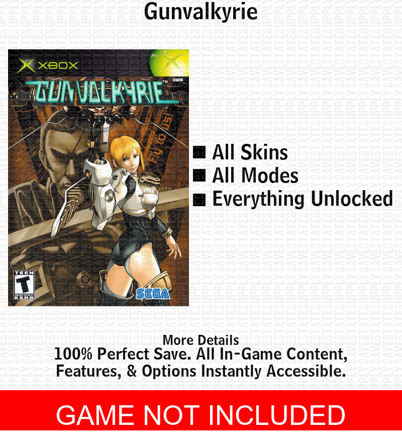 Gunvalkyrie XBOX USB Save 100% Unlocked