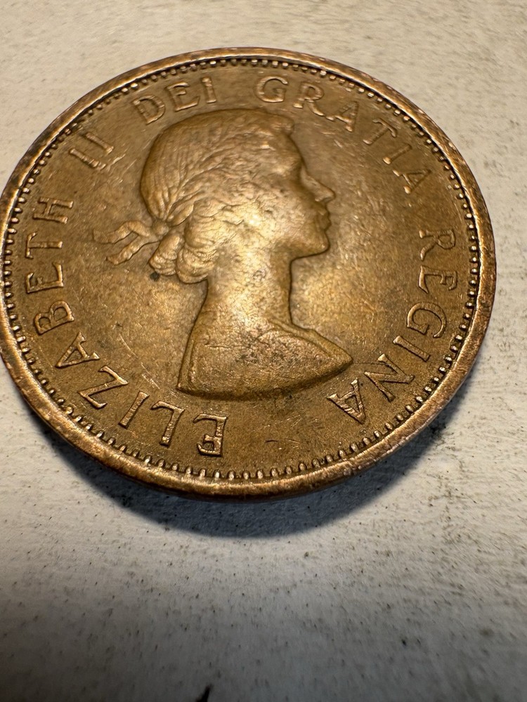 1957 Canadian Leaf Penny