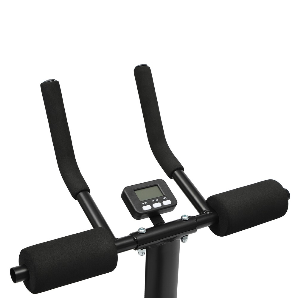 Ab Workout Crunch Machine Coaster Abdominal Ab Trainer Sit Up Bench LED Display