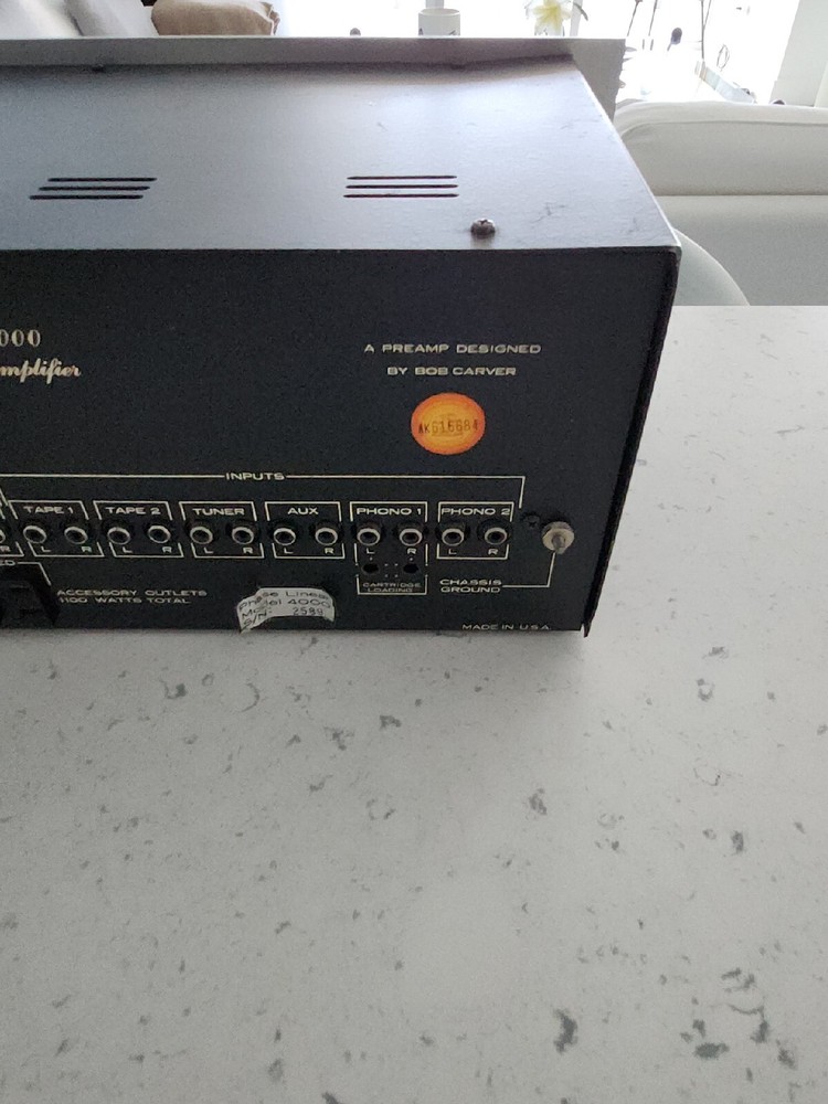 Phase Linear 4000 Preamplifier. Working