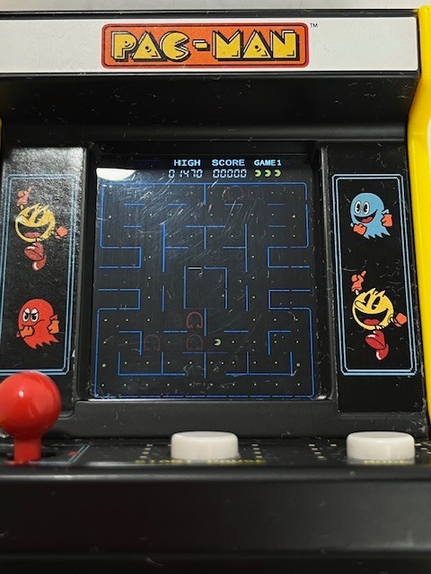 Pac-Man Mini Hand Held Arcade Game Bandai Namco Tested & Works