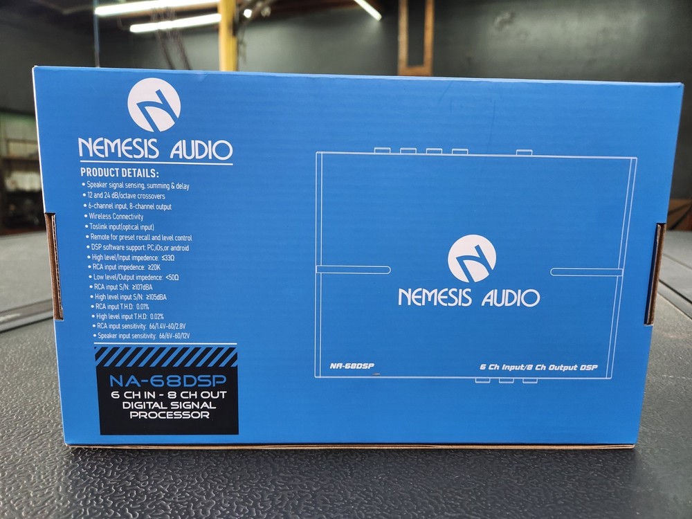 Nemesis Audio NA-DSP68 Digital Signal Processor EQ Crossover DSP 8 Channel out
