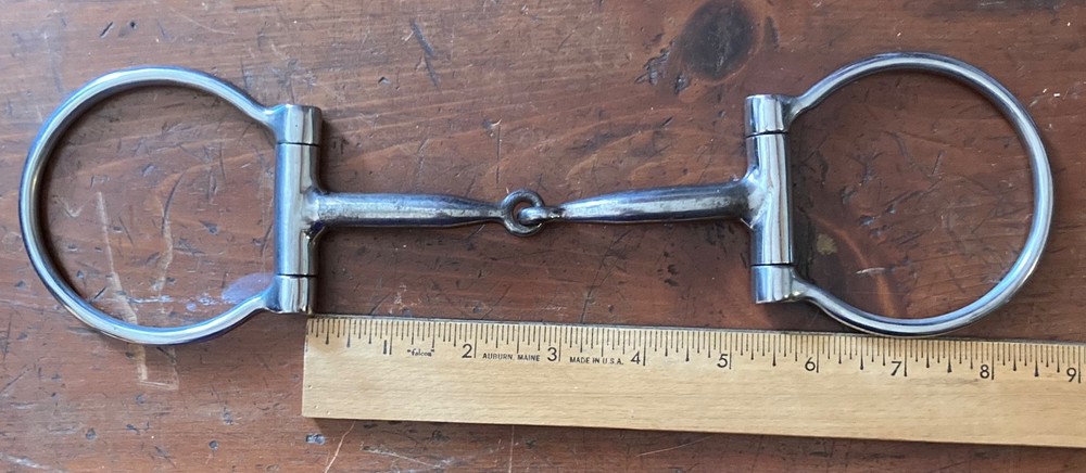 Curved Mouth Dee Ring 5 1/2" Snaffle Bit