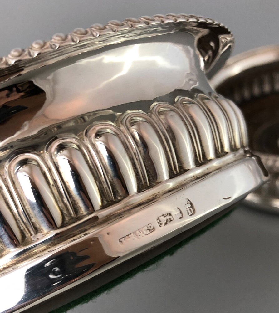 George III Solid Silver WIne Coasters Thomas Settle Sheffield 1821 / 12 CEZX