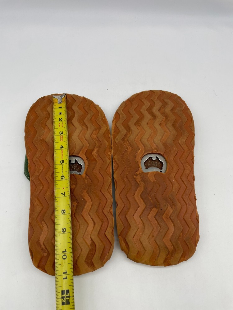 Pluggaz Men’s Green Bottle Opener Flip Flops Size 9