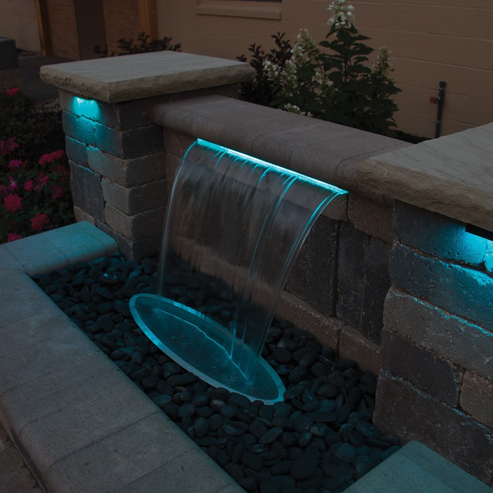Atlantic Color Falls 12" Complete Pondless Waterfall Kit - Color Changing