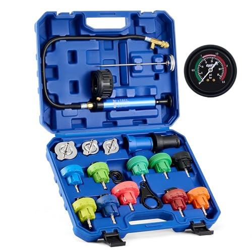 19pc Radiator Pressure Tester Kit with 15 Testers