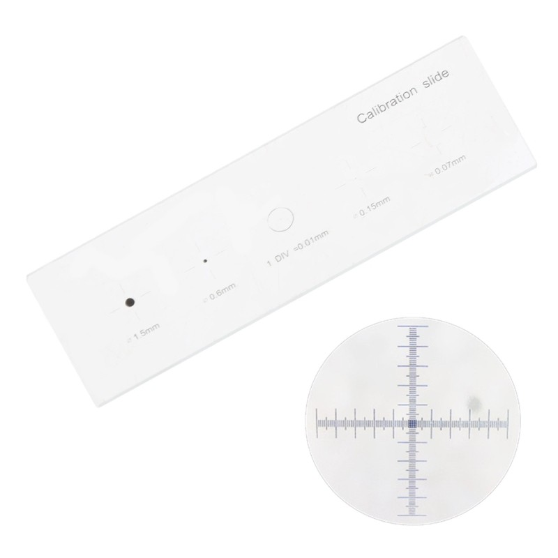 0.01mm Microscope Calibration Slide for Electronic Eyepiece Microscope Camera