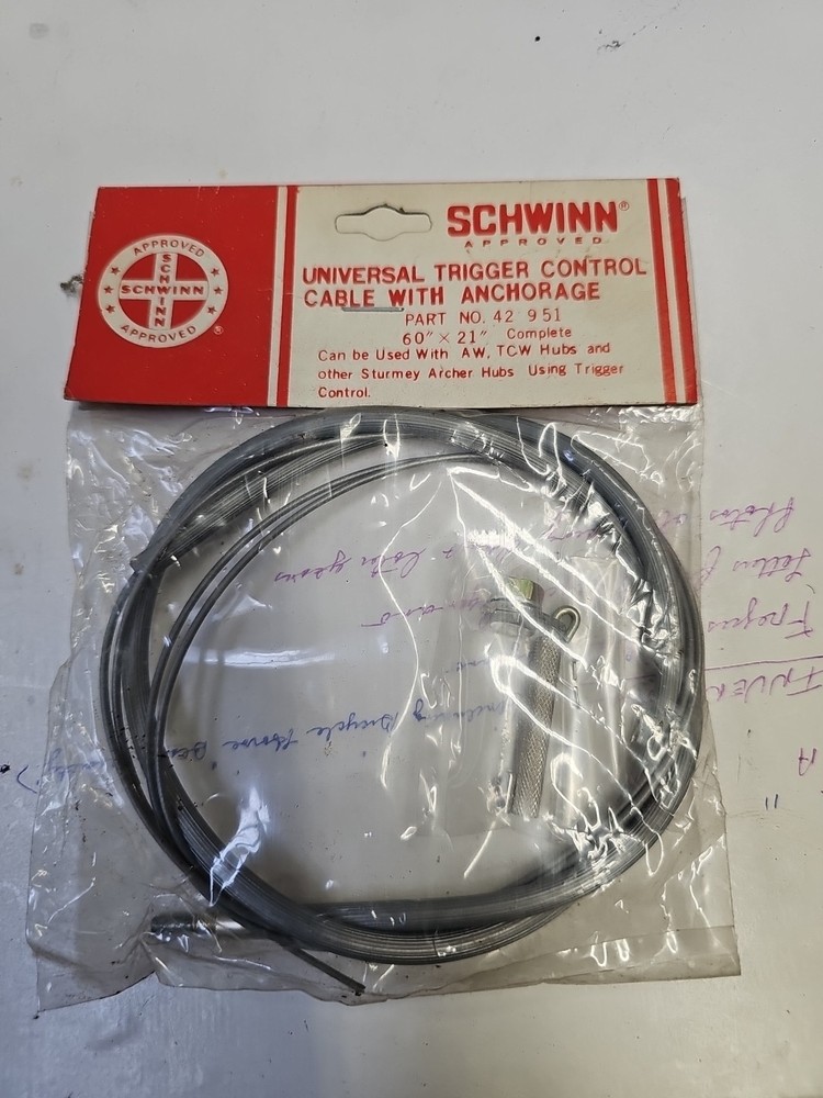 NOS Schwinn Approved Universal Trigger Control Cable With Anchorage