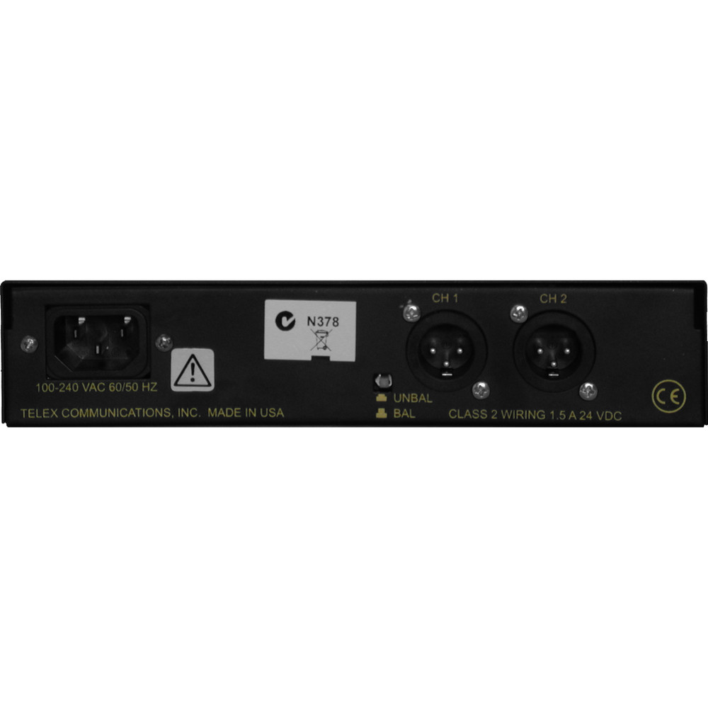 Telex PS-2001L — 2-Channel Intercom Power Supply