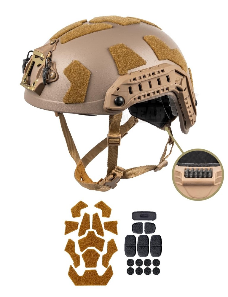 FMATAL GEAR SF Super High-Cut Fast Helmet, Surface Medium-Large, SAND