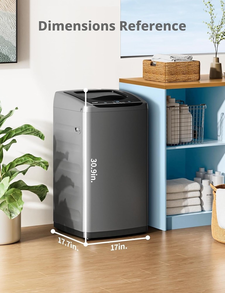 Comfee 0.9 cu.ft Portable Washing Machine - Full-Automatic Compact Washer