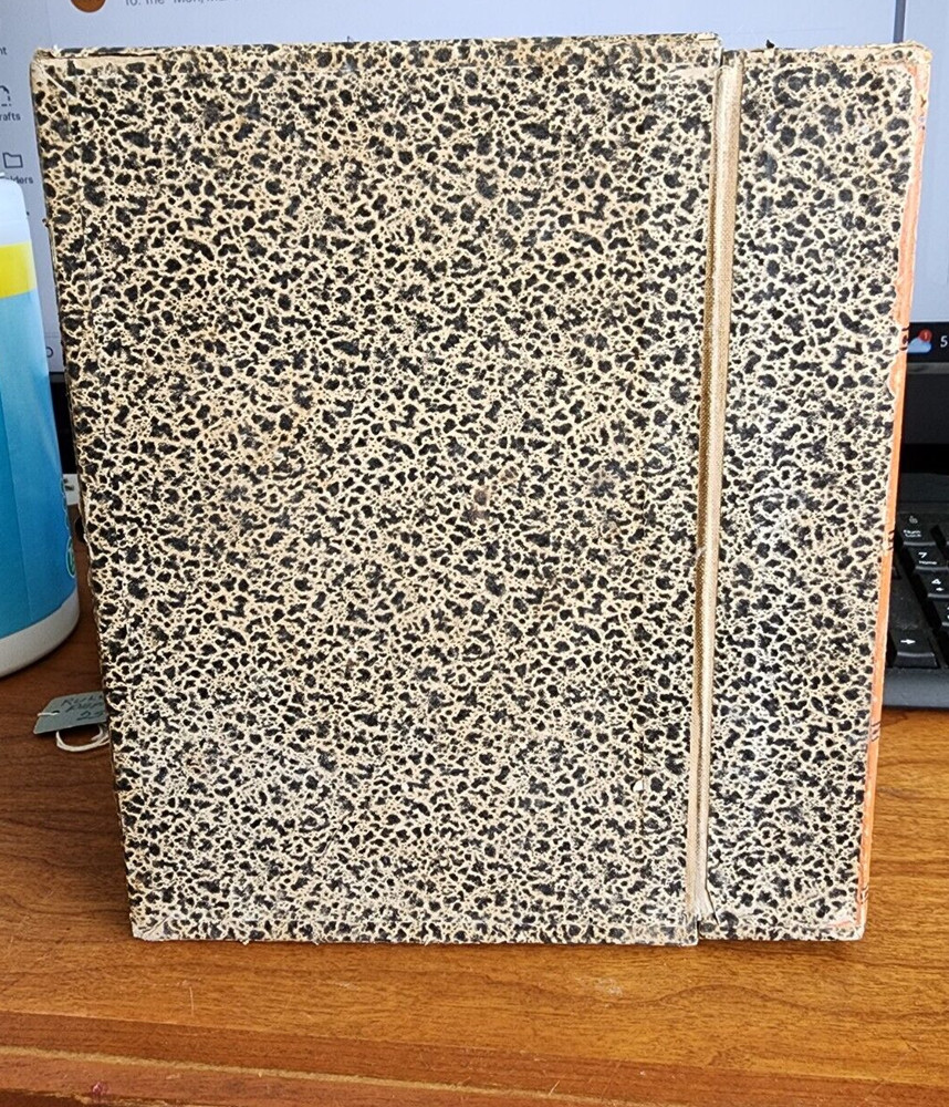 Vintage Midget Box File Orange Gold