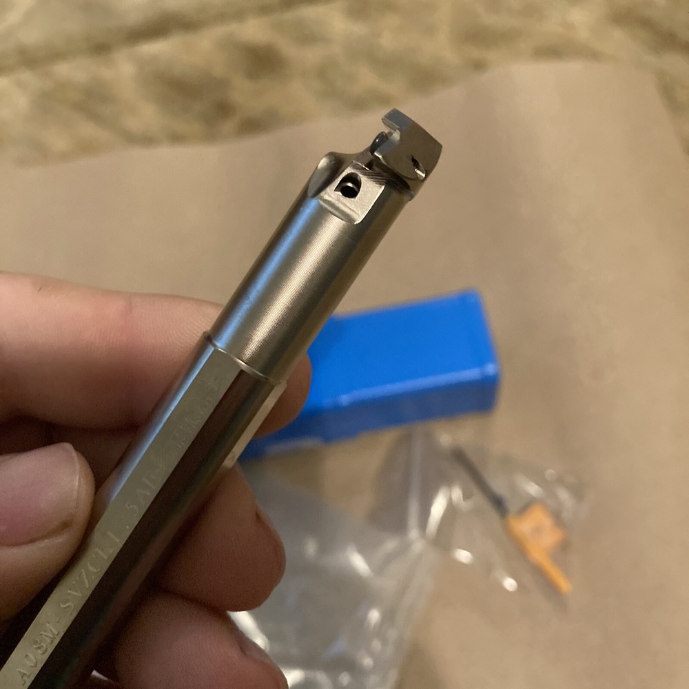 KYOCERA 1/2 Profiling Boring Bar Indexable Diamond Shape Insert A08M-SVZCL 1.5AE