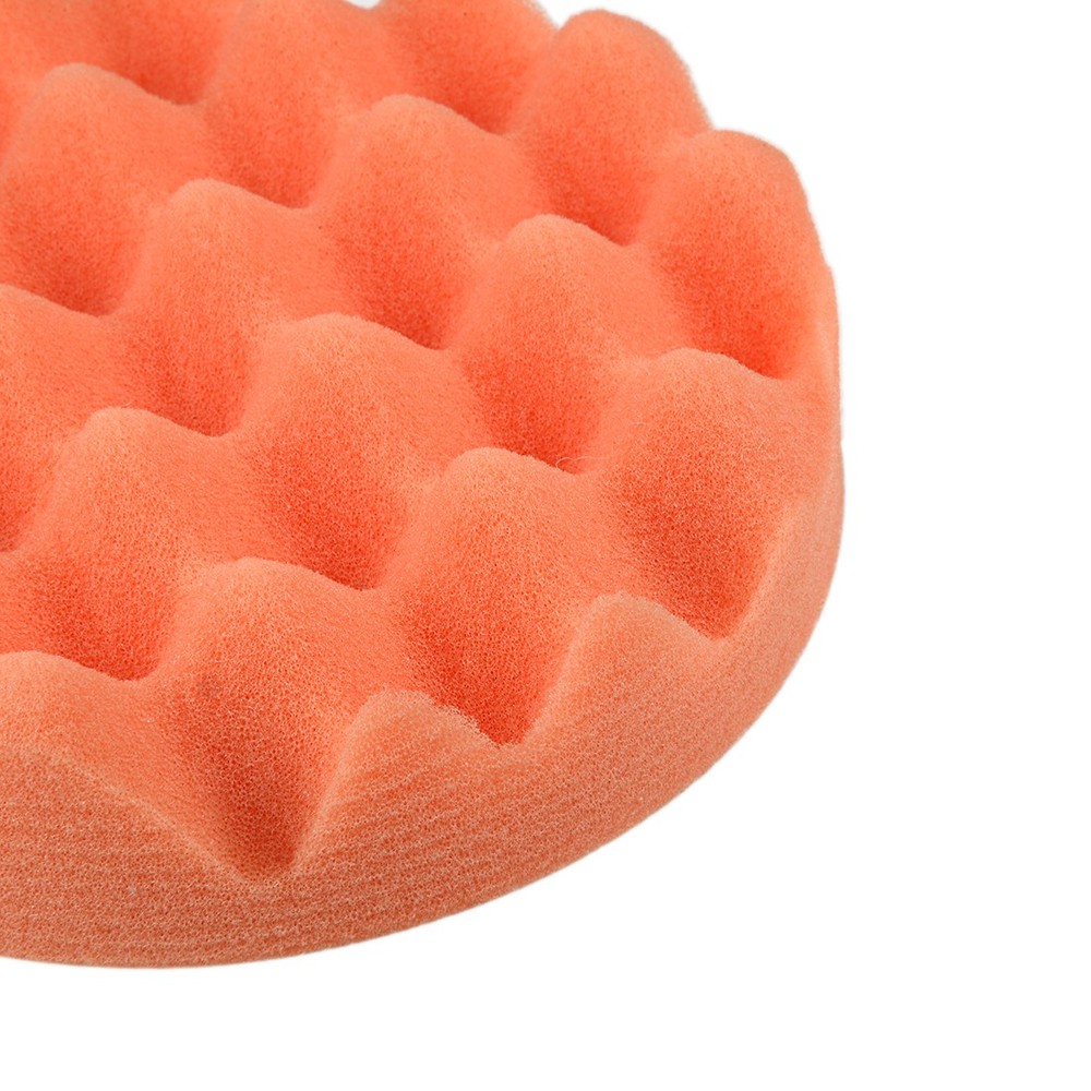 4" Buffing Sponge Pads Drill Polishing Buffer Pad Disc, Hook and Loop Back 3pcs