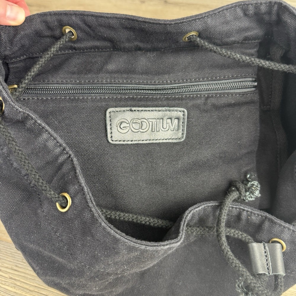 NWT Gootium Black Canvas Backpack Hiking Camping School