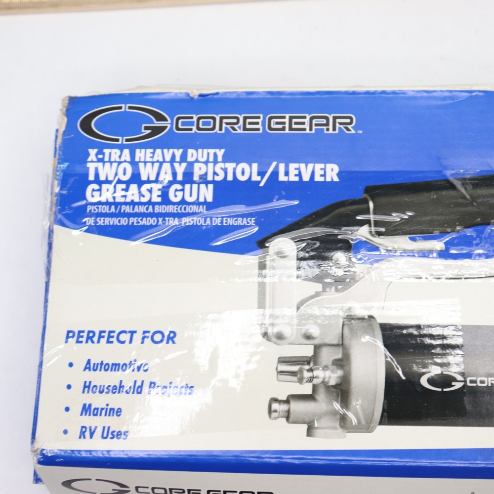 Core Gear Grease Gun Dual Handle Pistol plus Lever