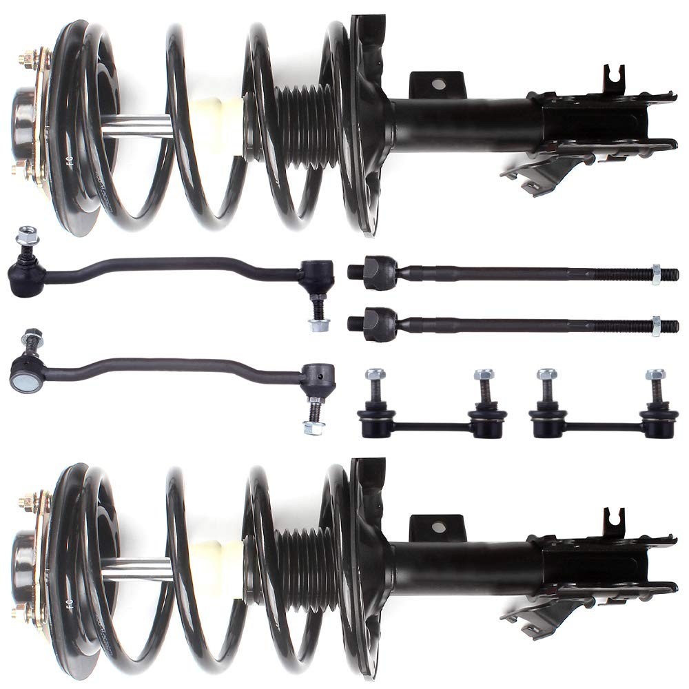 2004-2008 Maxima Strut Spring Stabilizer Link Tie Rod End Suspension Kit 8pc