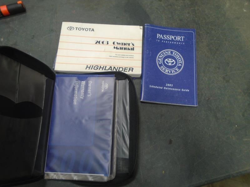 HIGHLANDR 2003 Owners Manual 1460796