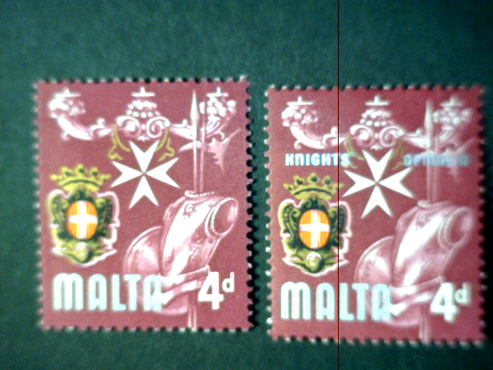 1965 MALTA STAMP Scott 318b { PRINTING ERROR } Silver Missing $16.99