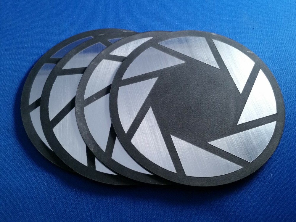 Aperture Science Coasters set of 4