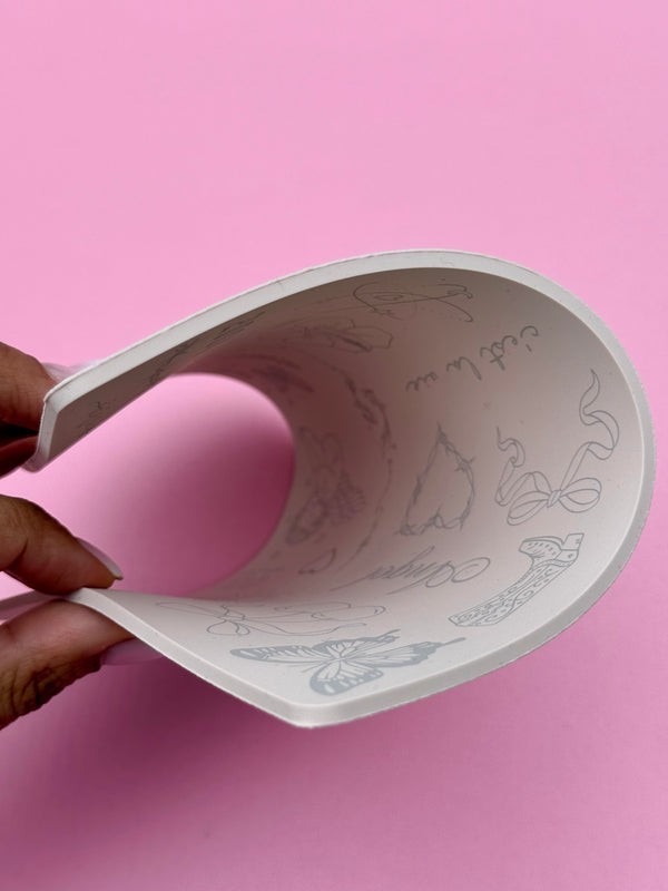 Fine Line Tattoo Practice Skins – 3mm Thick Laser-Printed Silicone Double-sided
