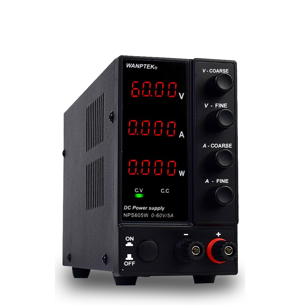 Adjustable 0~60V 5A Bench DC Power Supply Lab Variable Regulated Power Switching