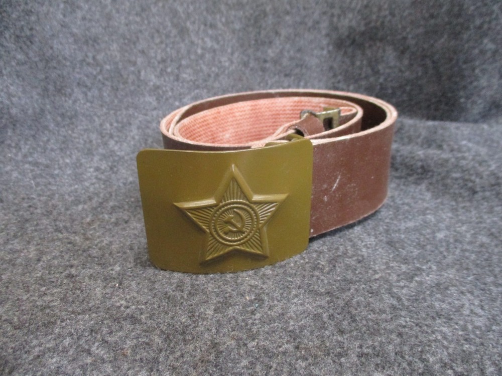 Vintage USSR Russian Soviet Military Belt - Authentic / Original