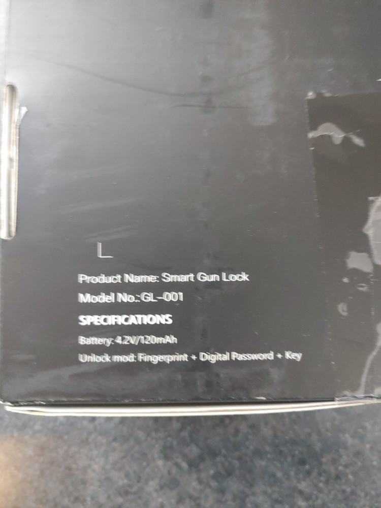 Ainiro Smart Biometric Gun Trigger Lock Model Number # GL-001