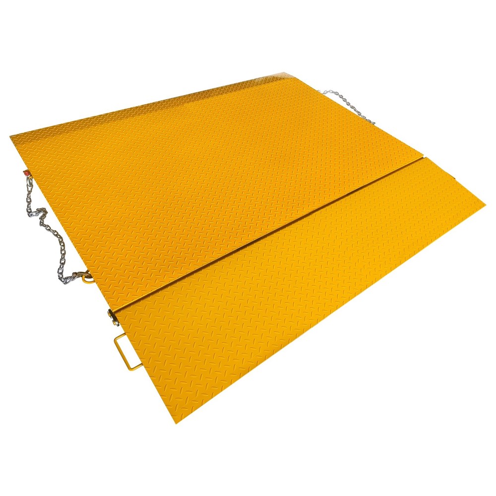16000lbs 78"x86" container loading ramp with Flip-Over Bridge