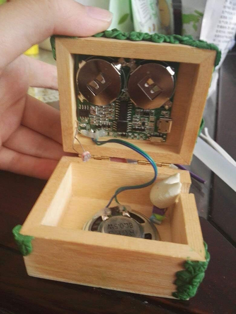 DIY Recordable Sound Module Light Sensor Type C USB 8MB Speaker Music Box
