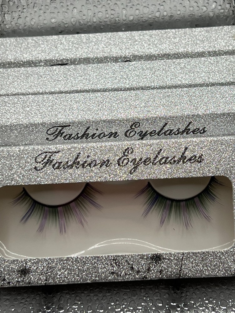 # 3 boxes LONG 3D SYNTHETIC HANDMAD COLORFUL EYELASH