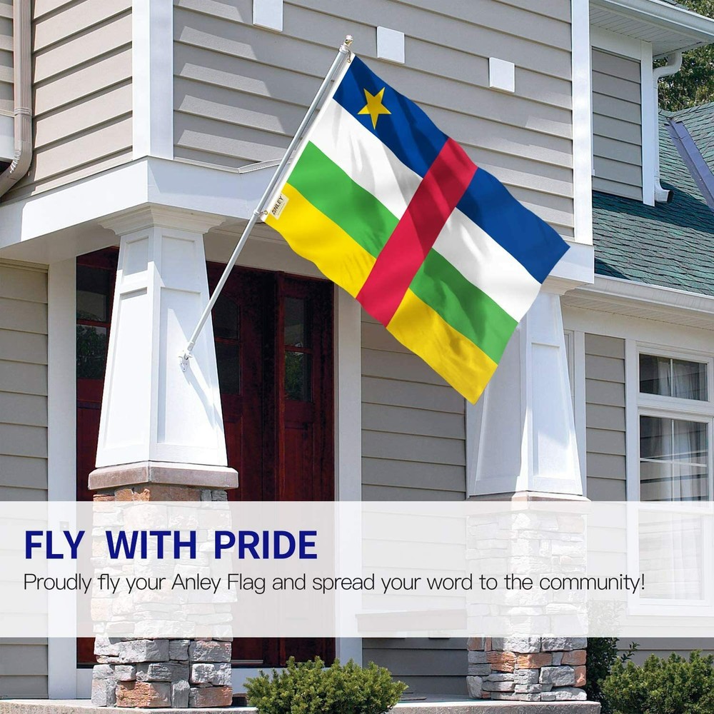 Anley Fly Breeze 3x5 Feet Central African Republic Flags Polyester
