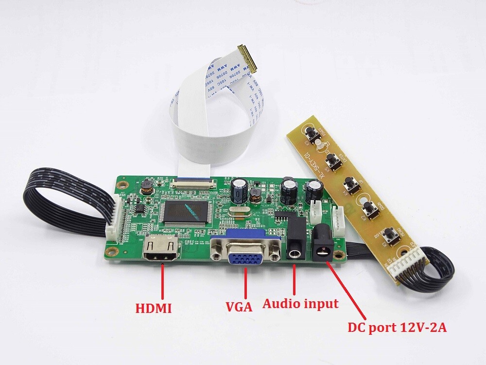 HDMI VGA LCD LED EDP Controller Board Kit For LP156WF6-SPB5/SPB6/SPB7 1920X1080