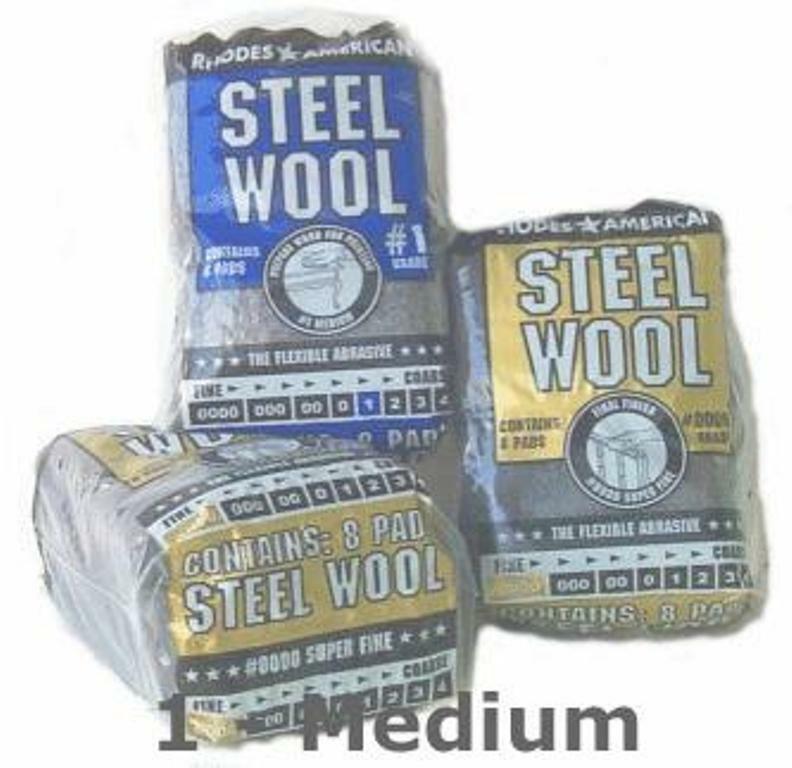 Steel Wool Grade - # 1 Medium 8 Pad Pack