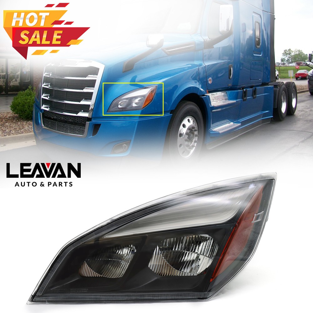 For 2018-2021 Freightliner Cascadia Full LED Headlight Headlamp Left Driver