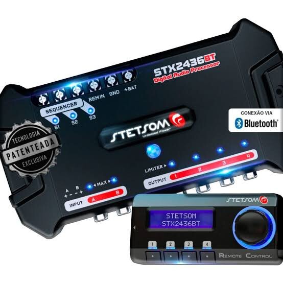 Stetsom STX2436/Digital Audio Processor 2 Channels 4 Way Bluetooth/DSP Crossover