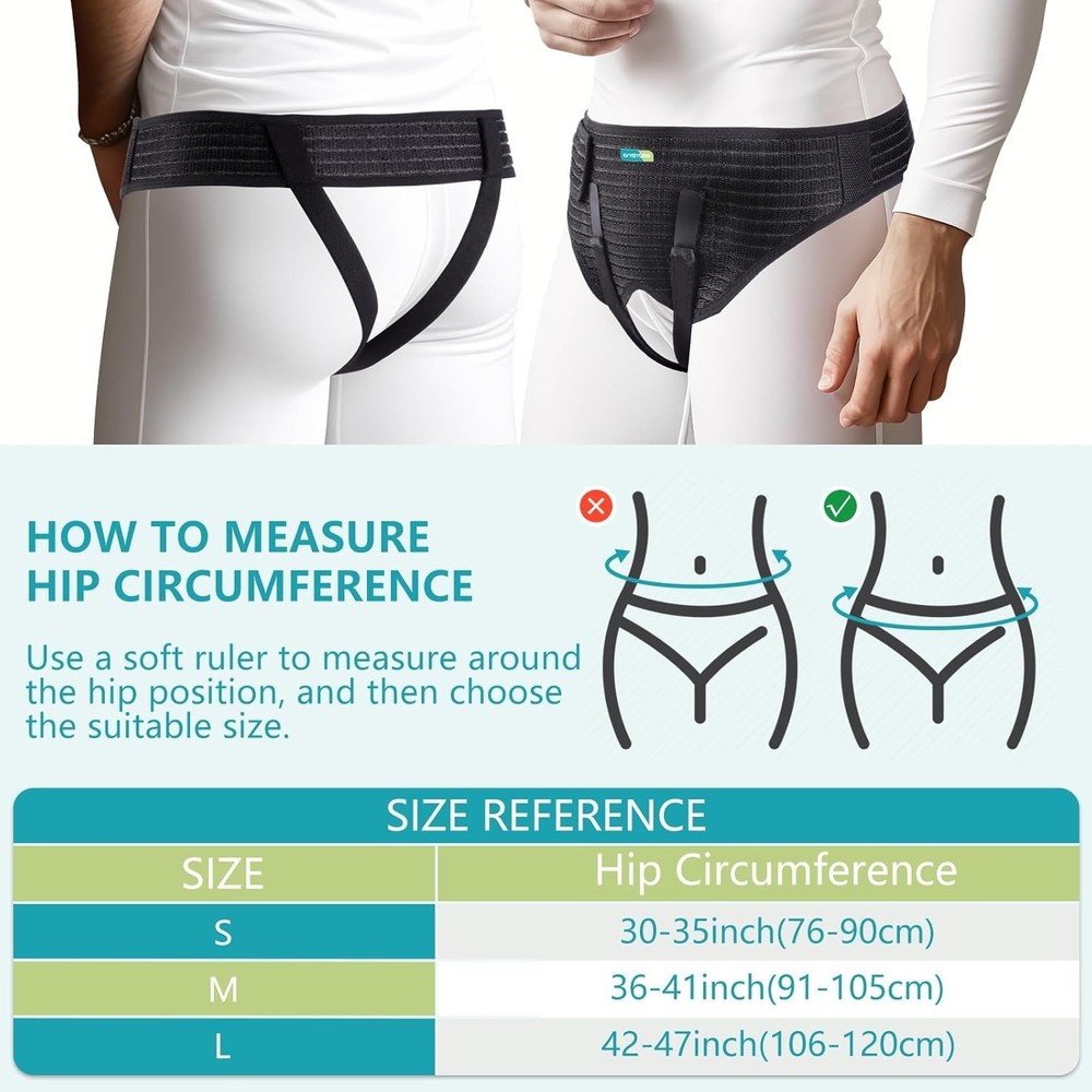 Hernia Belt for Men Inguinal，Adjustable Inguinal Support Belt