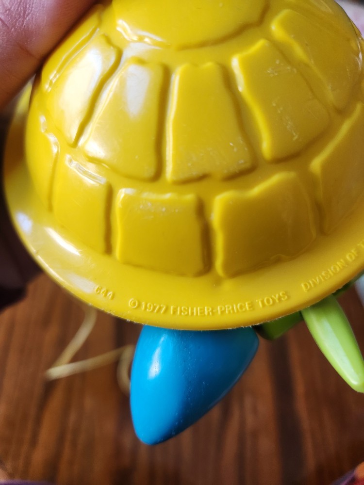 Fisher Price, Turtle Pull Along Toy, 1977
