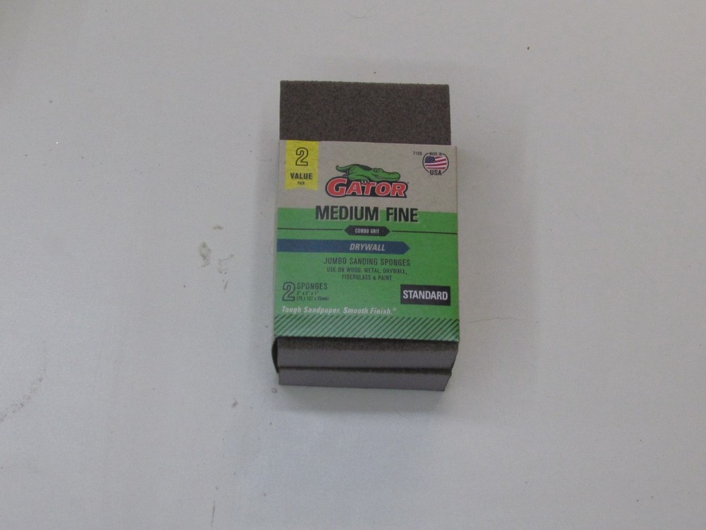 Gator Brand Medium/Fine  2 Pack 15 Packs To A Case # 30 Sponges