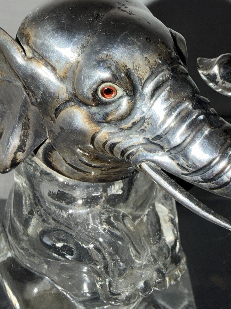 Sterling Silver German Antique Perfume Atomizer Figural Elephant