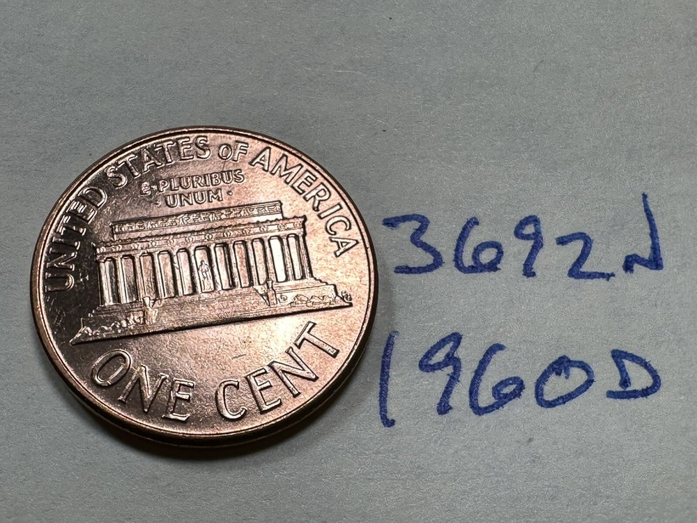 1960-D Lincoln Cent PENNY 1C 3692N